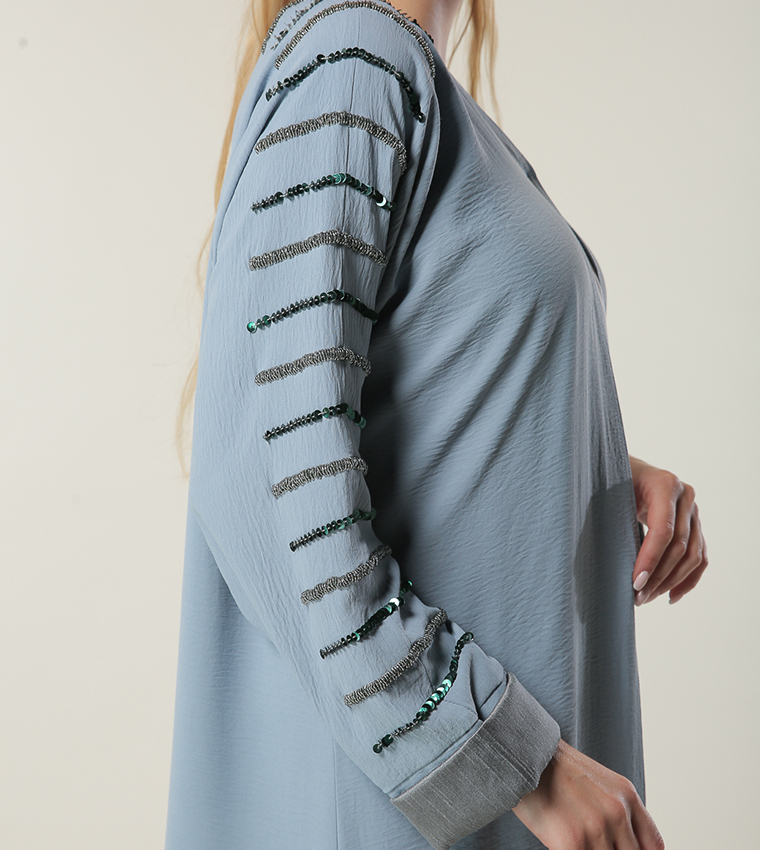 مويستريت  عباية - أزرق Abayas