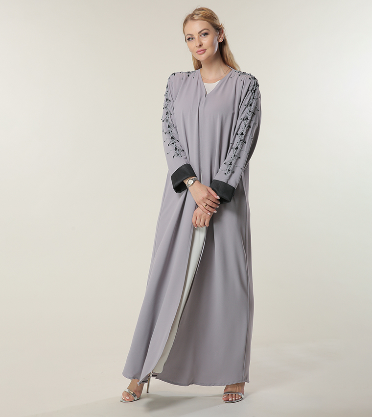 Moistreet  Abayas - Lavender Abayas
