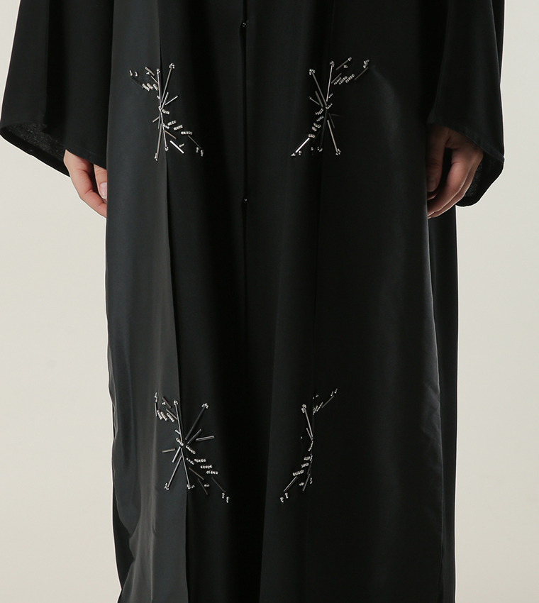 Embellished Wide Sleeves Abaya