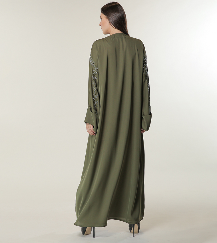 Moistreet  Abayas - Green Abayas