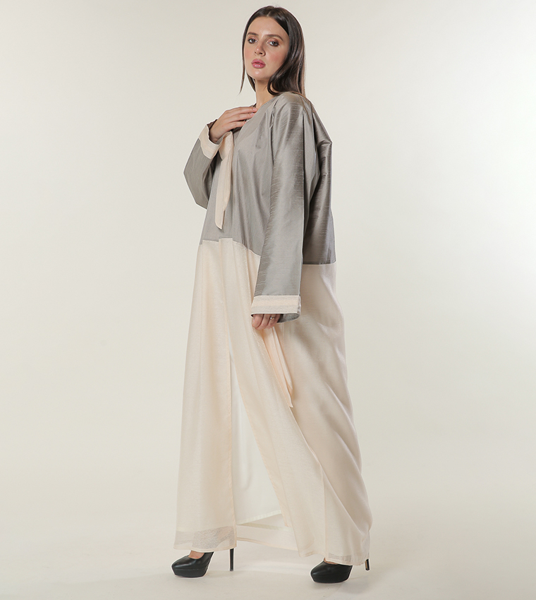 Color Block Casual Abaya