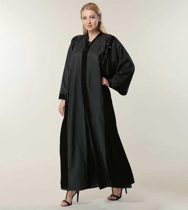 Embellished Long Sleeves Abaya