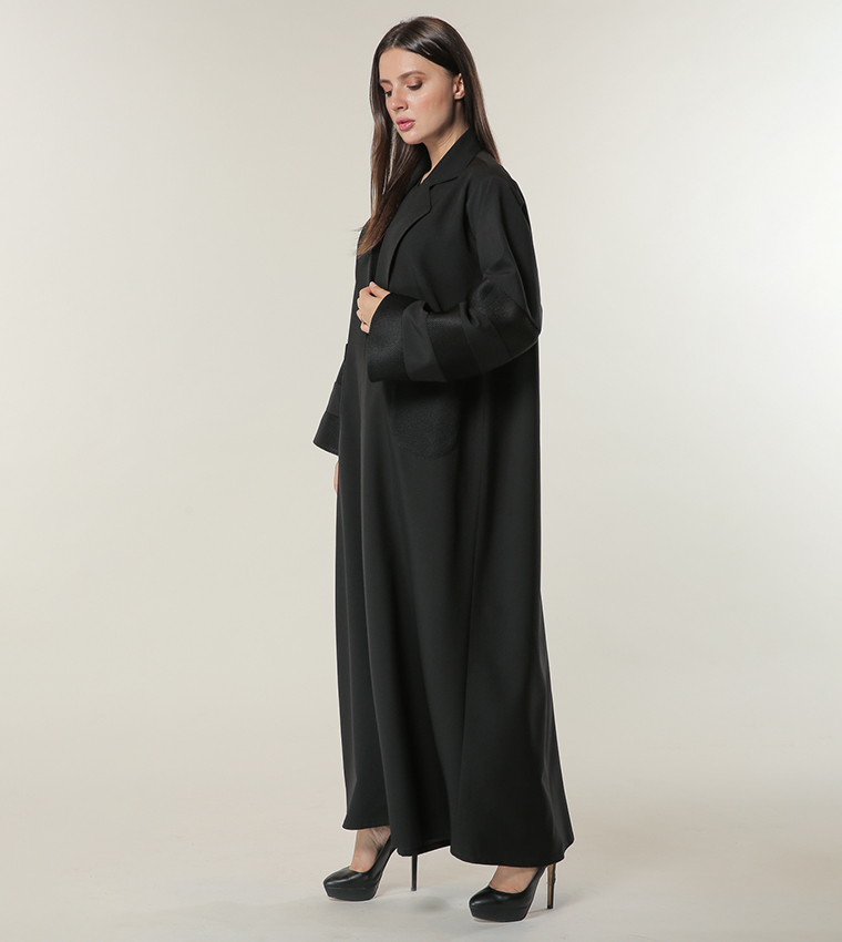 Blazer Collar Wide Sleeves Abaya