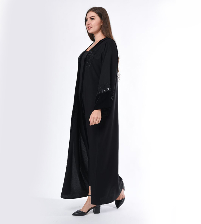 عباية كاجوال مطرزة يدويا