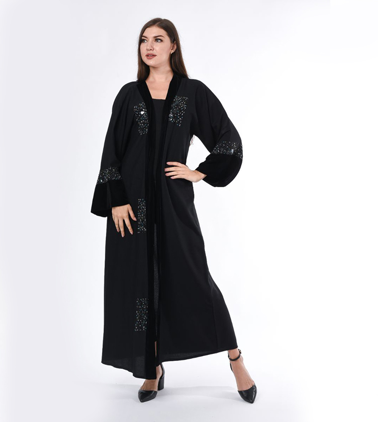 مويستريت  عباية - أسود Abayas