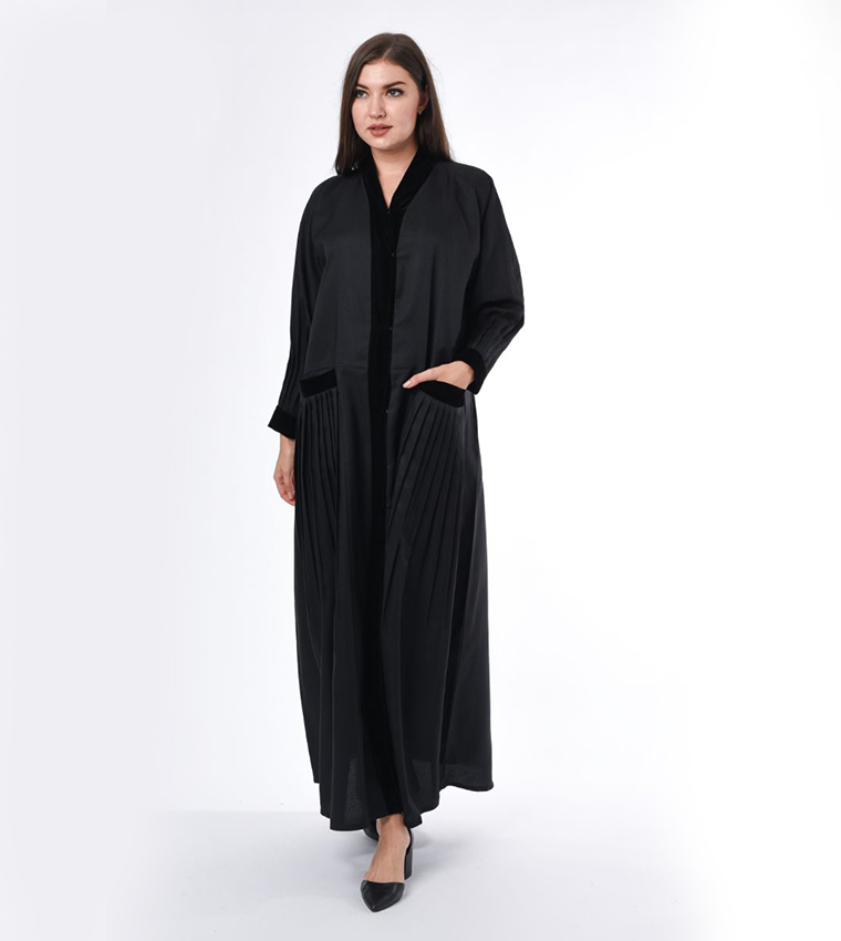 Pleated Casual Abaya