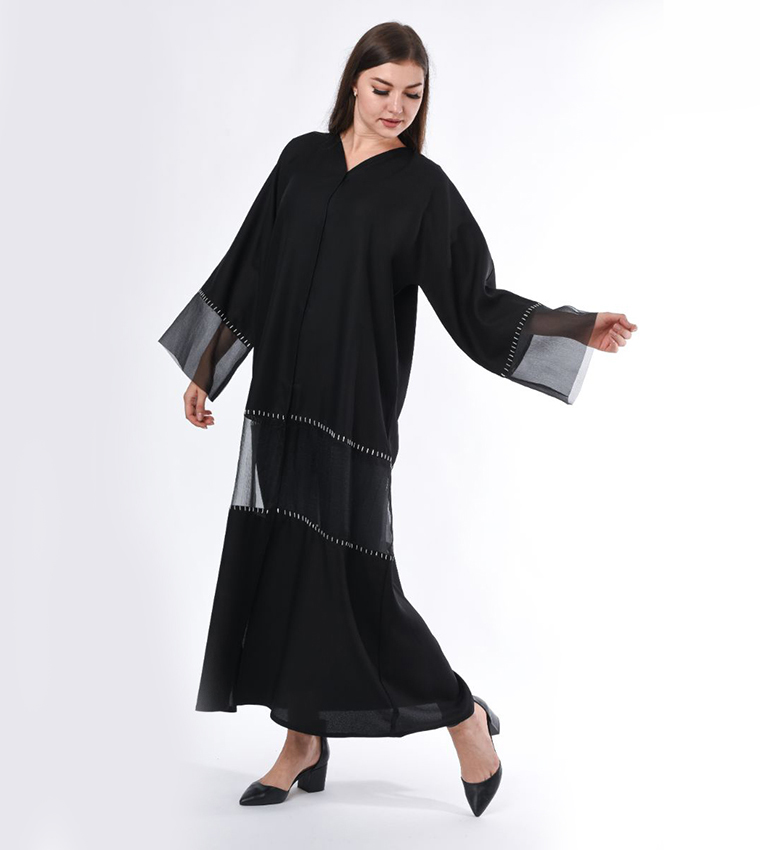 مويستريت  عباية - أسود Abayas