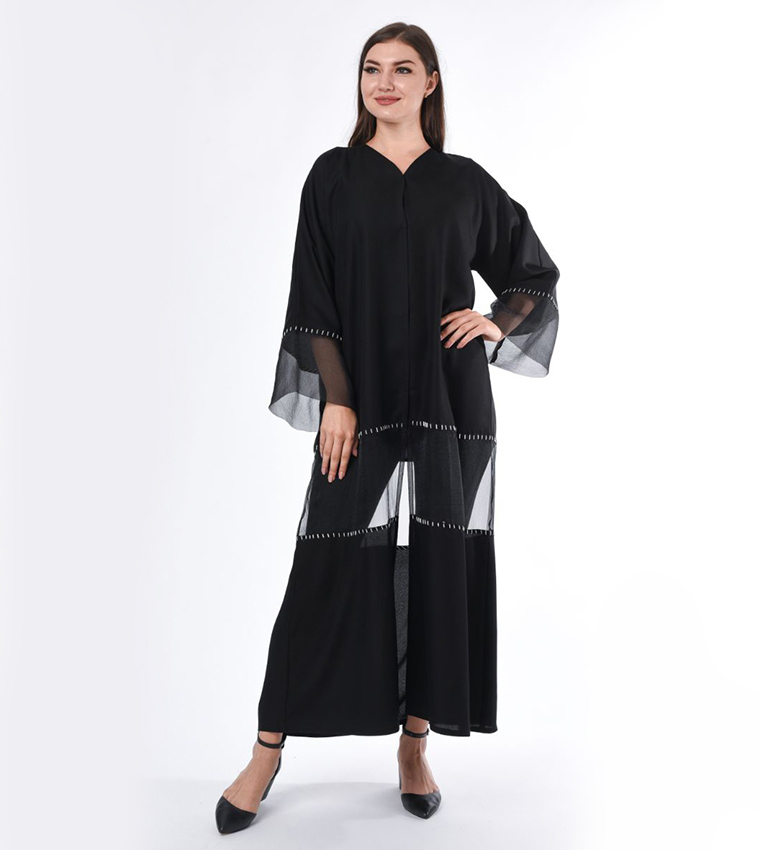 مويستريت  عباية - أسود Abayas
