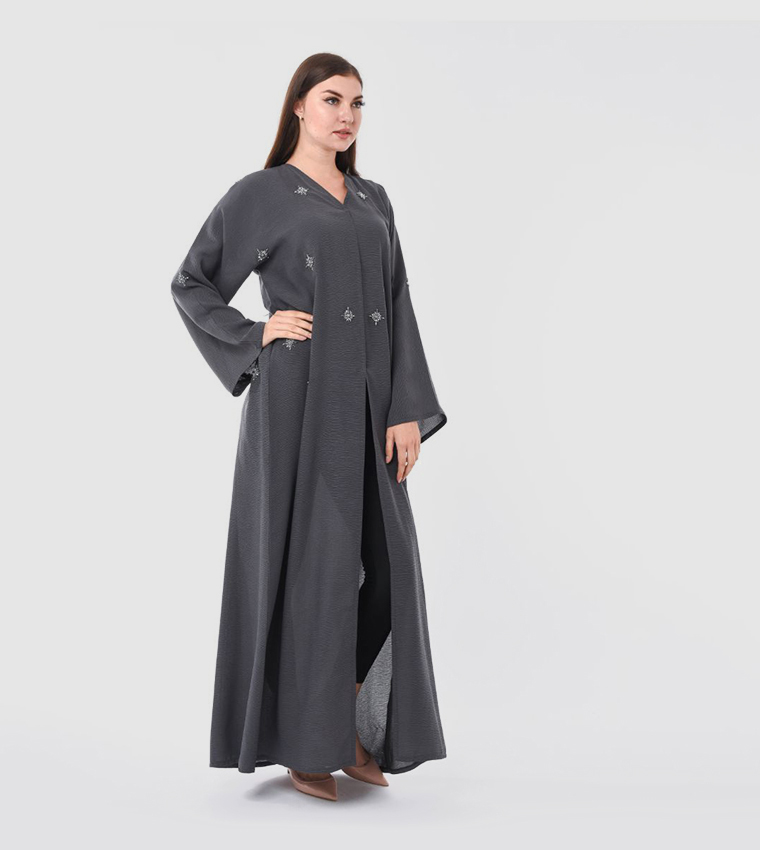 عباية كاجوال مطرزة يدويا