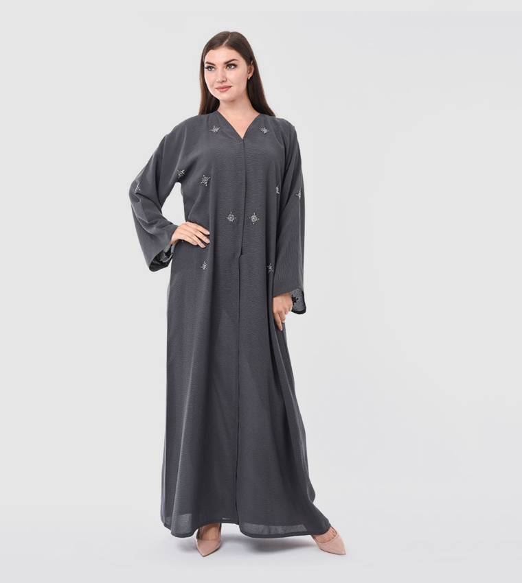 عباية كاجوال مطرزة يدويا