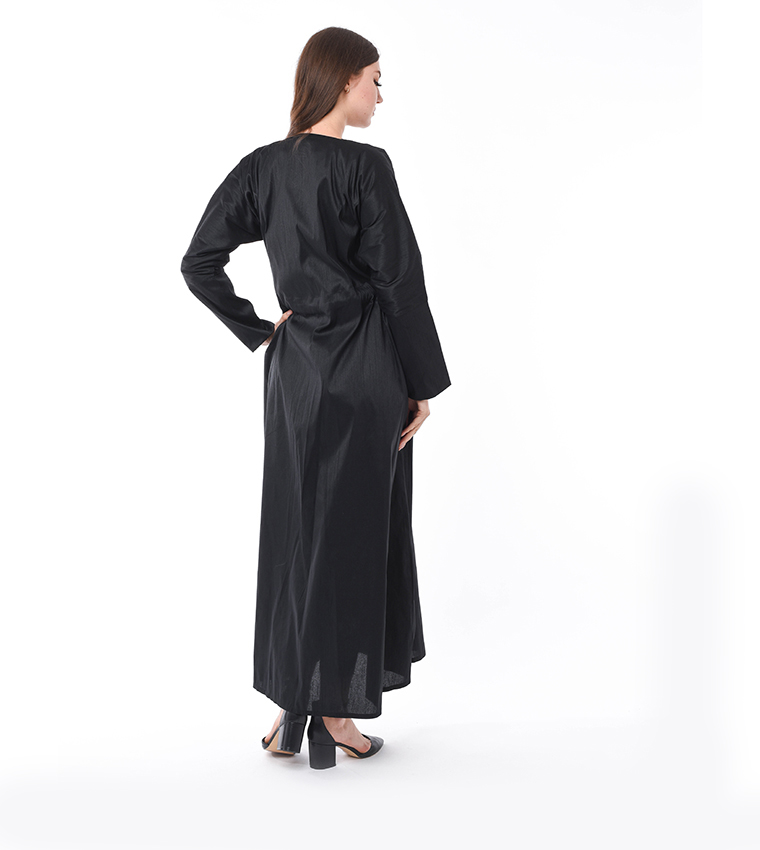 Drawstring Pocketed Casual Abaya