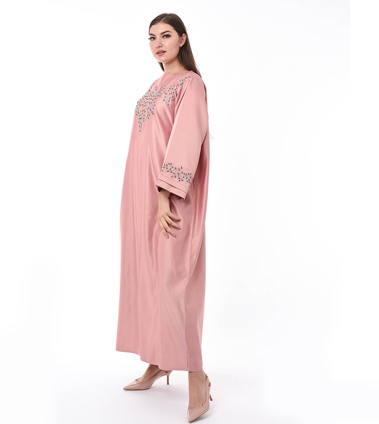 Moistreet  Jalabiya - Pink Abayas