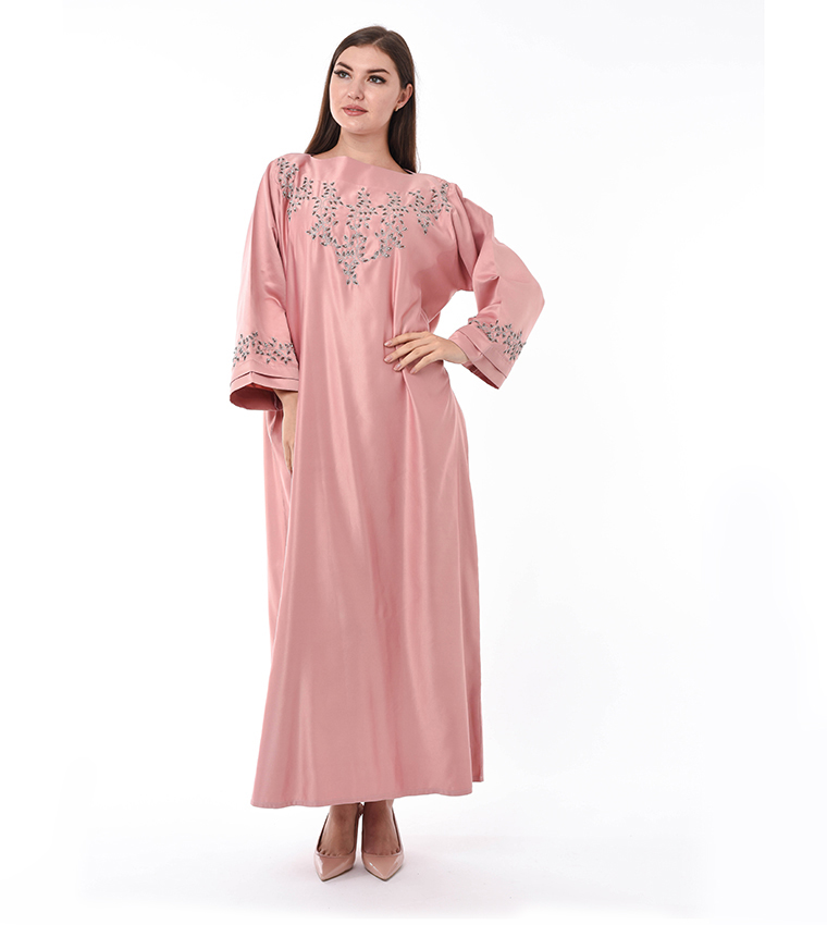 Moistreet  Jalabiya - Pink Abayas