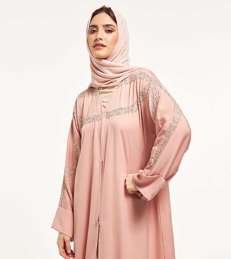 Embellished Abaya with Sheila