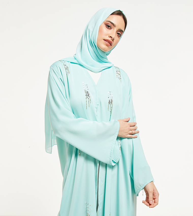 Embellished Abaya with Sheila