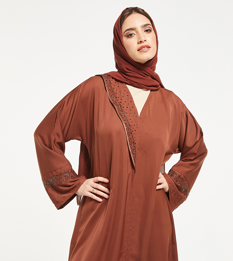 Embellished Abaya with Sheila