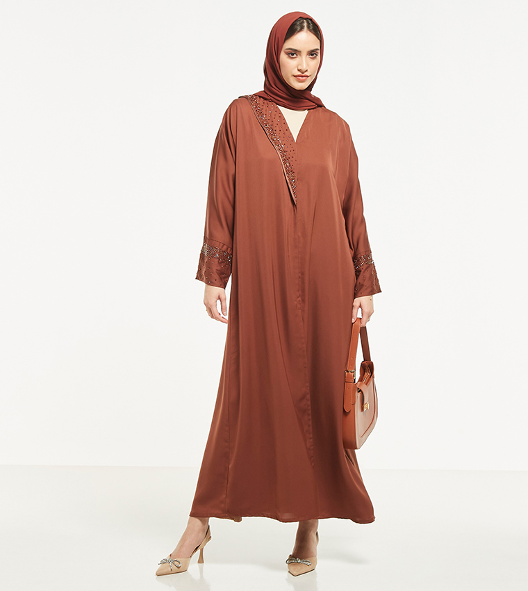 Embellished Abaya with Sheila