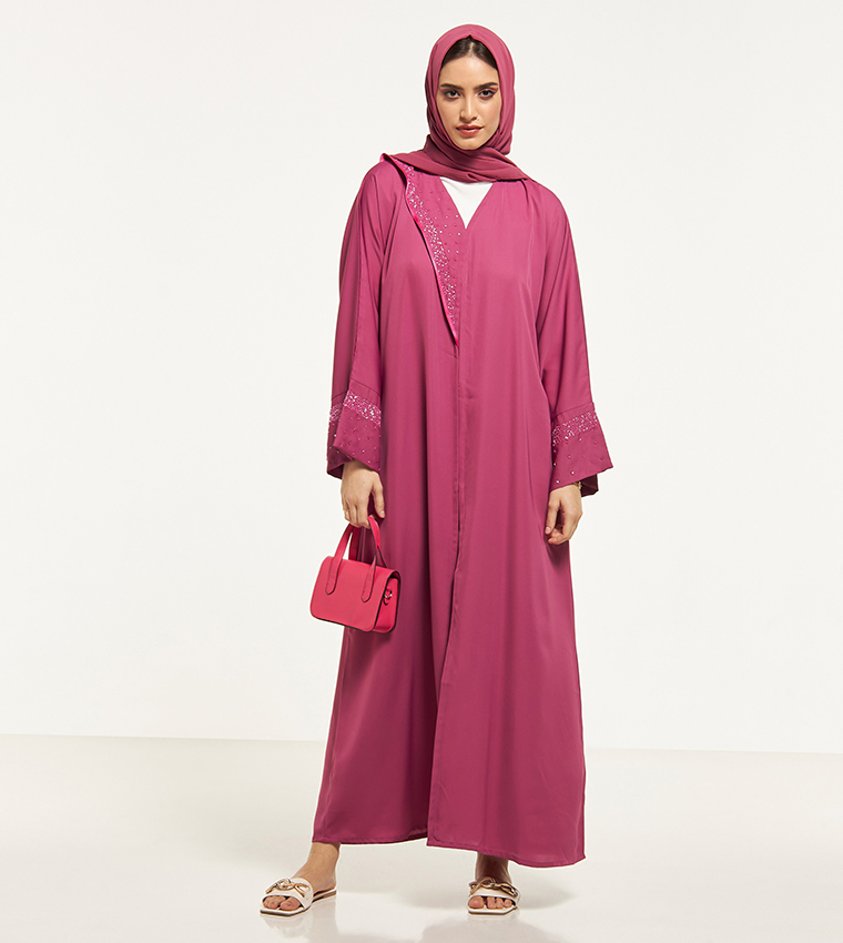 Embellished Abaya with Sheila