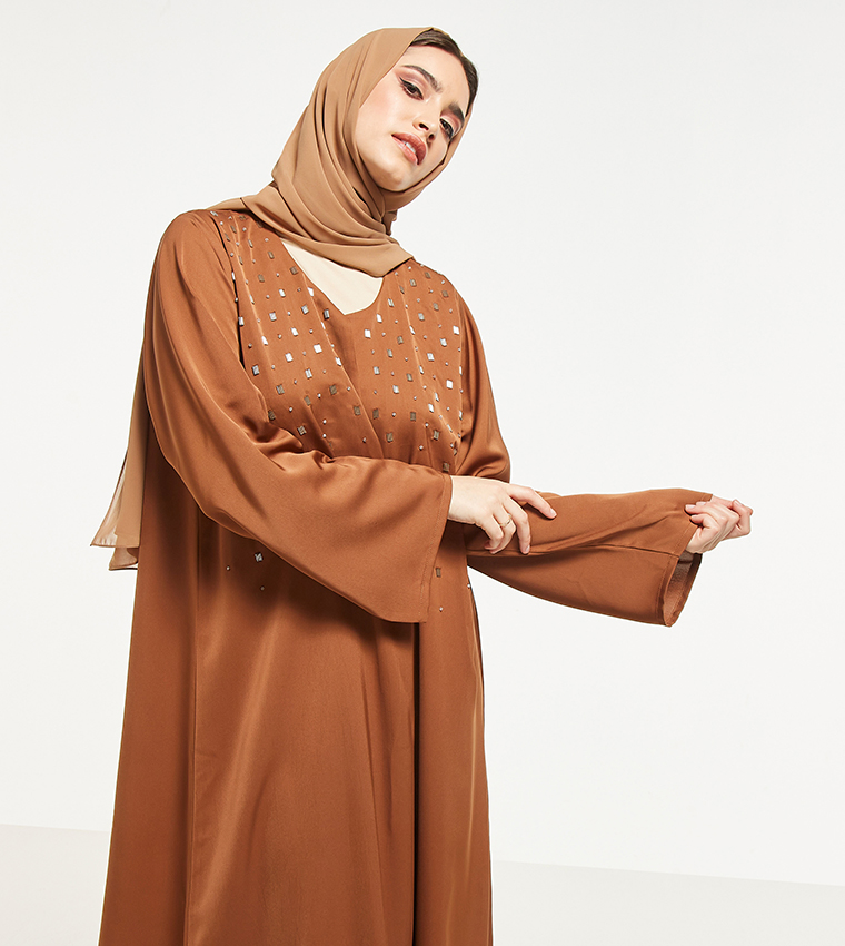 Embellished Abaya with Sheila