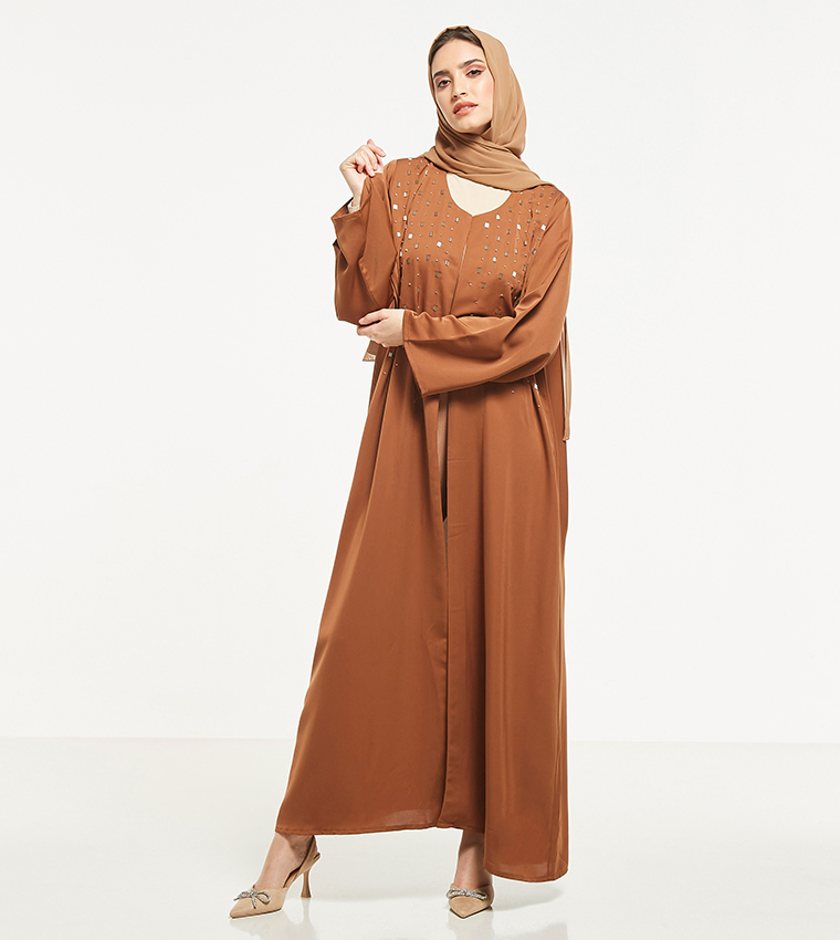Embellished Abaya with Sheila