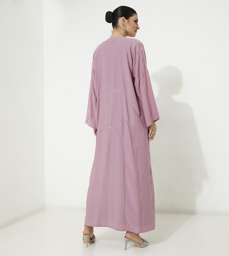 Moistreet  Abayas - Pink Abayas