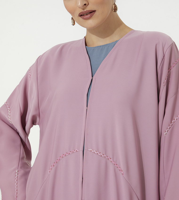 Moistreet  Abayas - Pink Abayas
