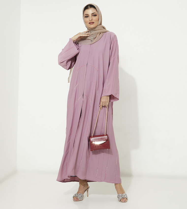 Moistreet  Abayas - Pink Abayas