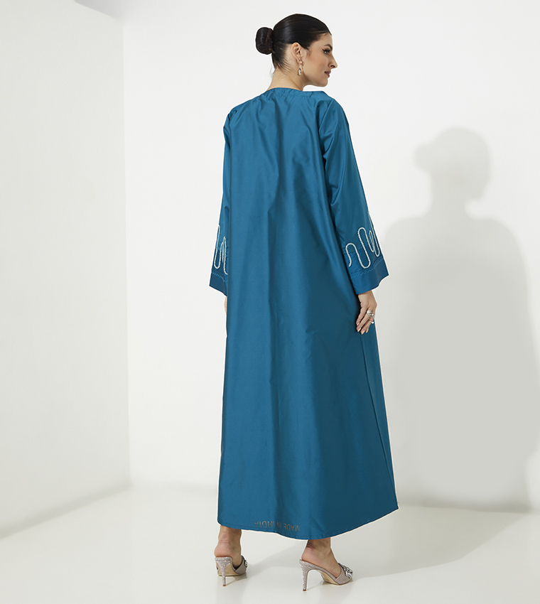 Moistreet  Abayas - Blue Abayas
