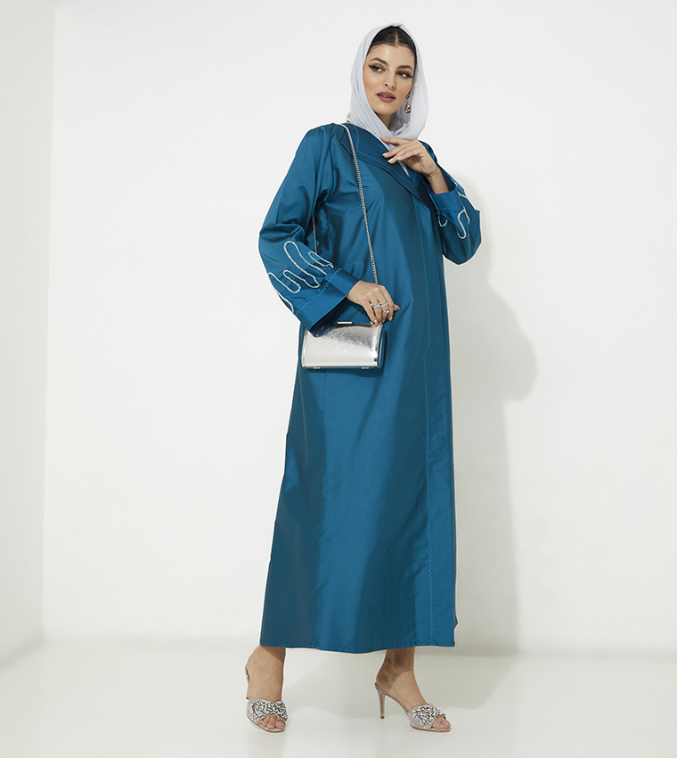Moistreet  Abayas - Blue Abayas