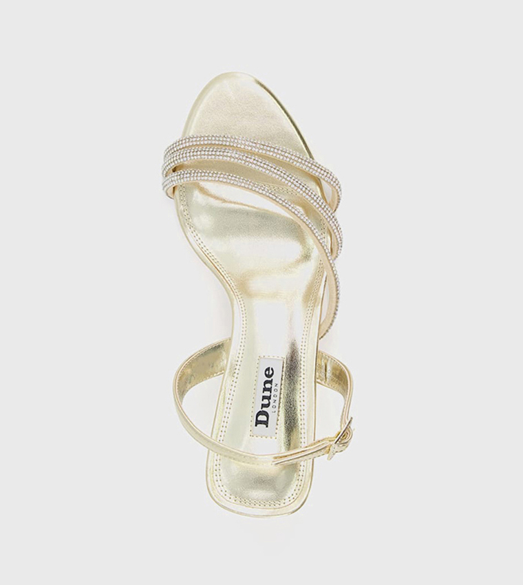 Dune gold heeled outlet sandals