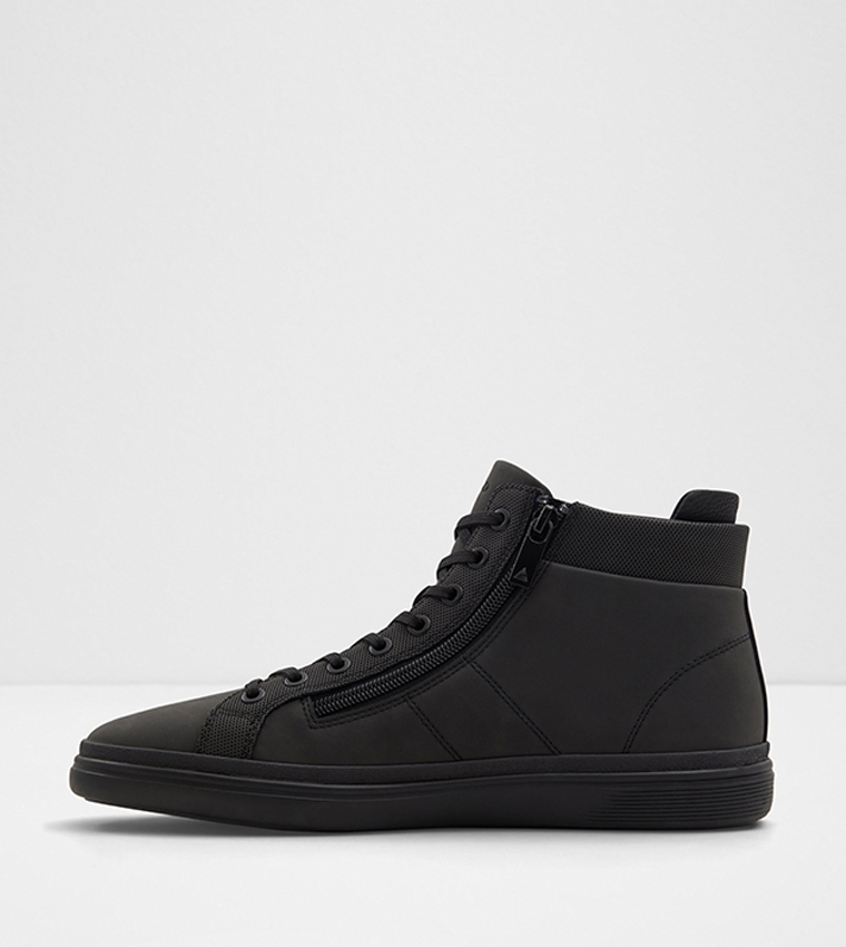 Aldo black high top sneakers best sale