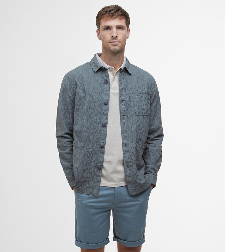 Solid Callercove Seersucker Overshirt