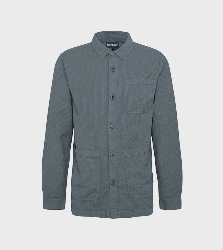 Solid Callercove Seersucker Overshirt