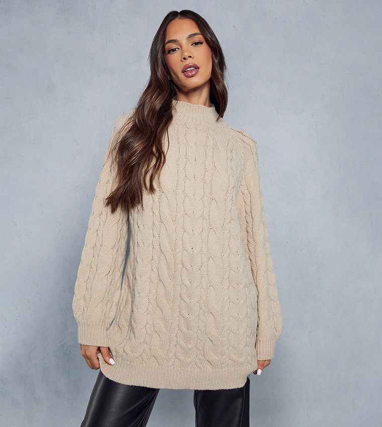 Chunky hot sale beige sweater