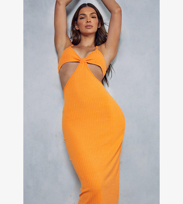 Misspap clearance orange dress