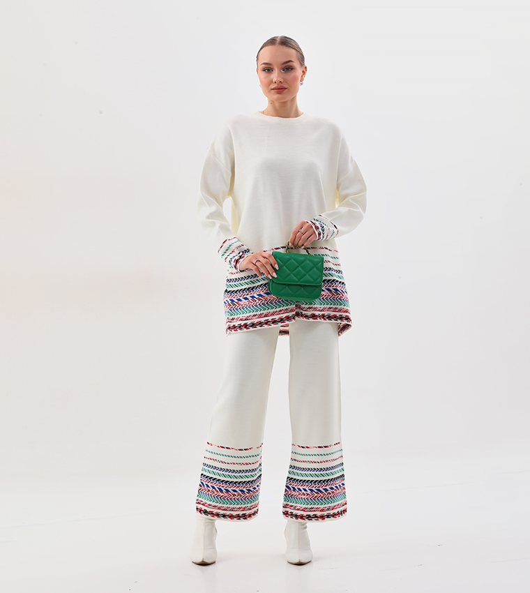 Patterned Long Sleeves Co-Ord Set