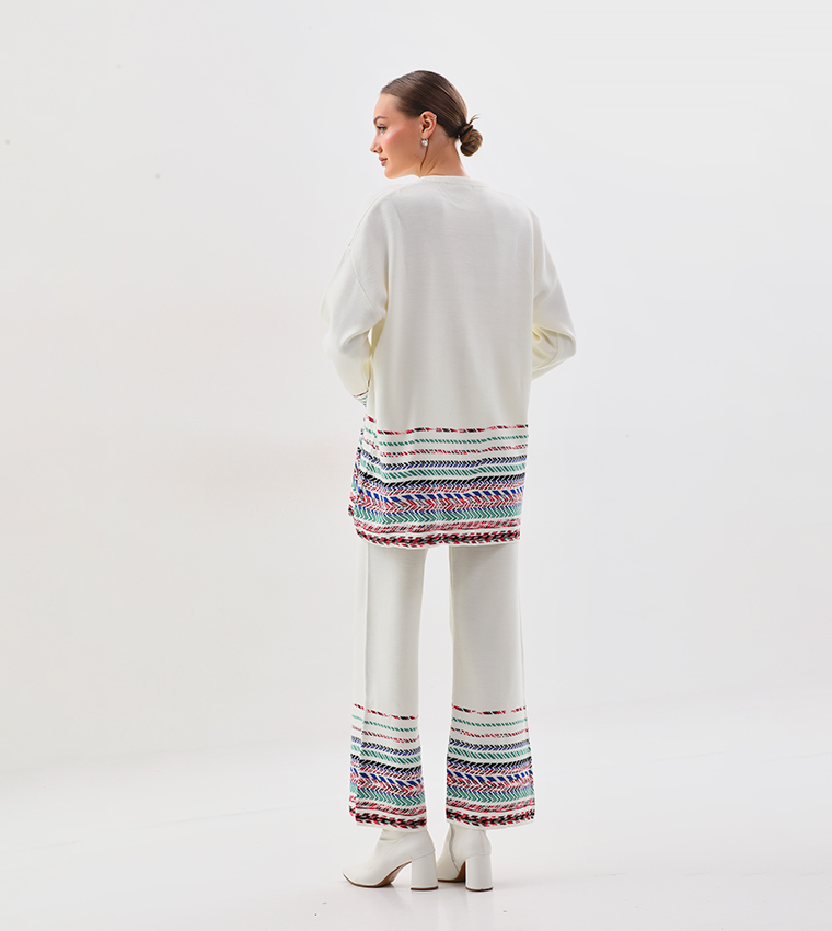 Patterned Long Sleeves Co-Ord Set