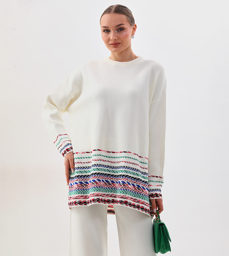 Patterned Long Sleeves Co-Ord Set