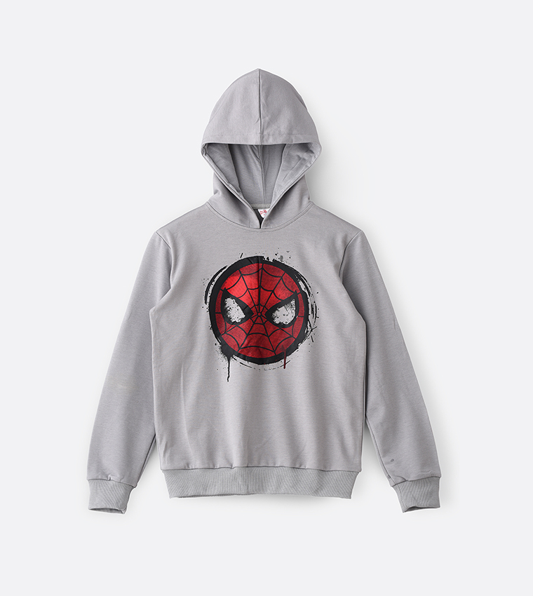 Spiderman hooded sweatshirt hot sale