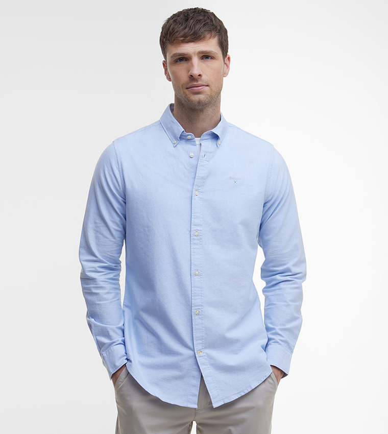 Logo Embroidered Oxtown Tailored Fit Shirt
