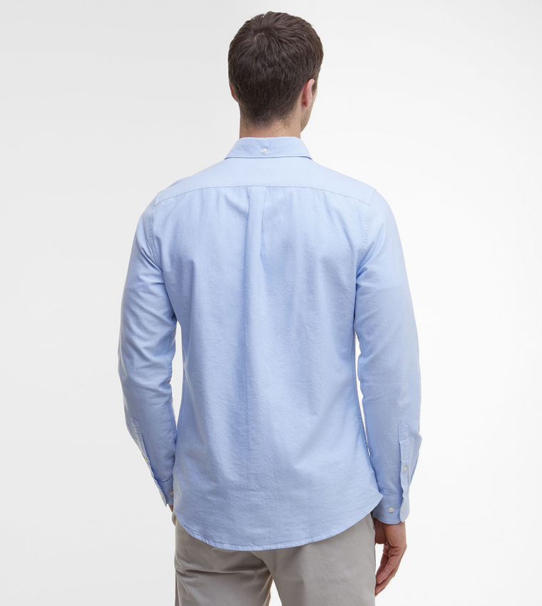 Logo Embroidered Oxtown Tailored Fit Shirt
