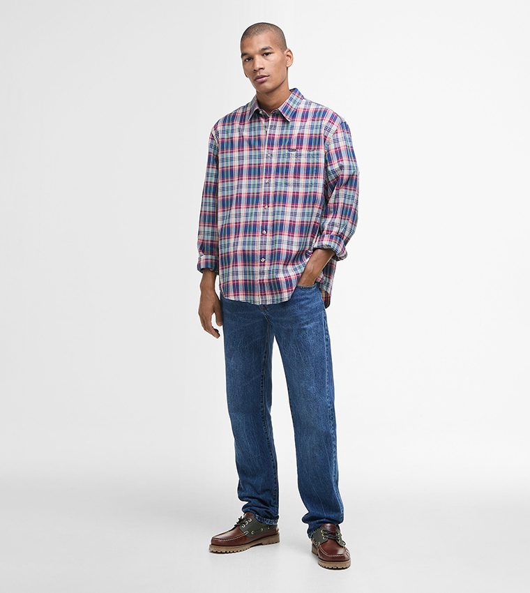 Plaid Clifton Madras Relaxed Fit Shirt