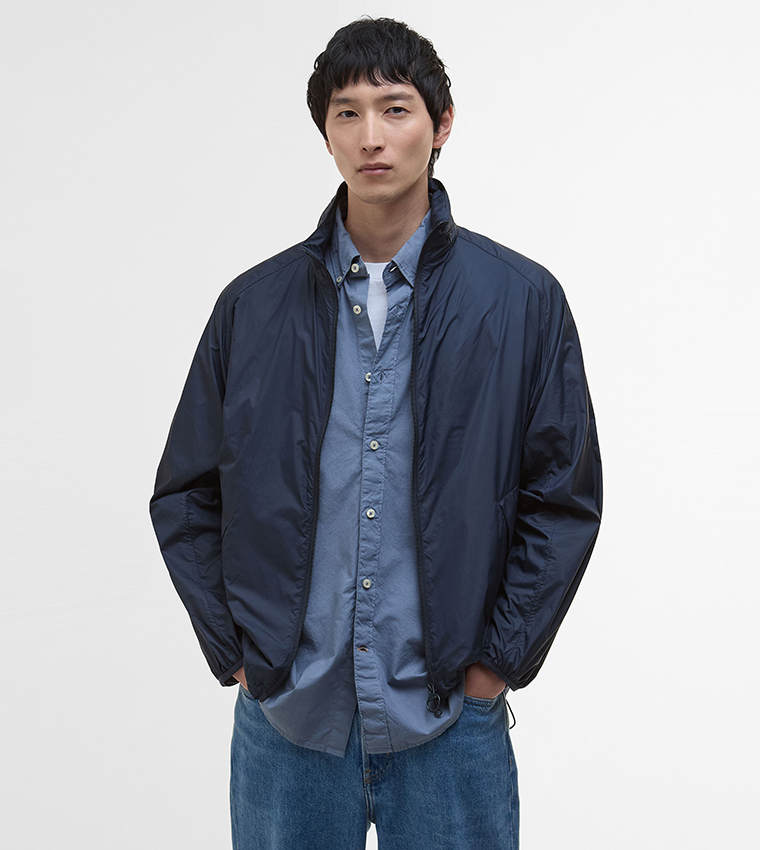 Solid Zip-Through Showerproof Jacket