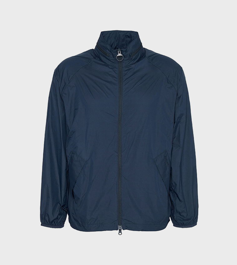 Solid Zip-Through Showerproof Jacket