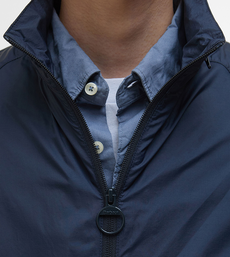Solid Zip-Through Showerproof Jacket