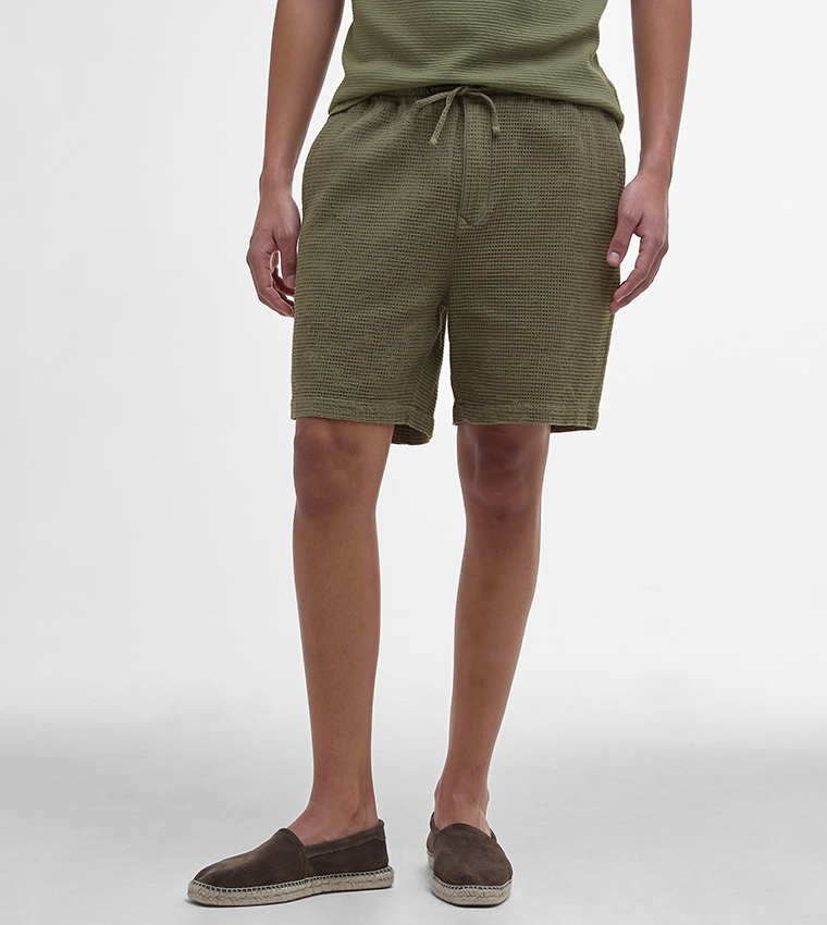 SANDWOOD Waffle Textured Shorts