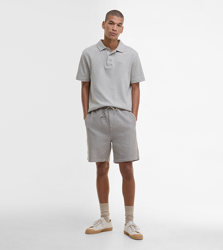 SANDWOOD Waffle Textured Shorts