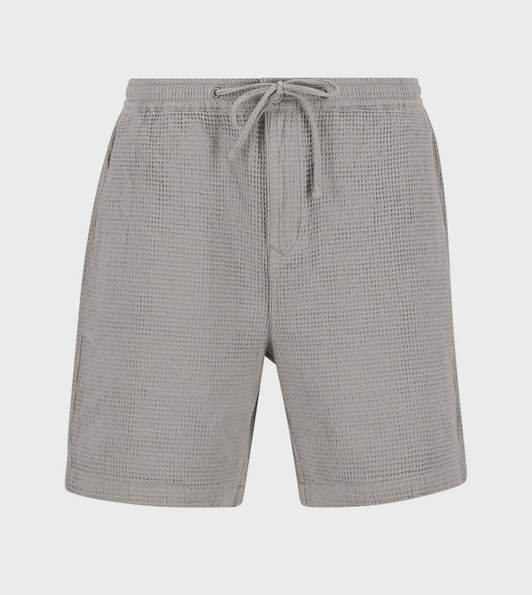 SANDWOOD Waffle Textured Shorts
