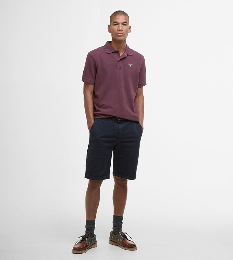 Logo Label Twill Chino Shorts