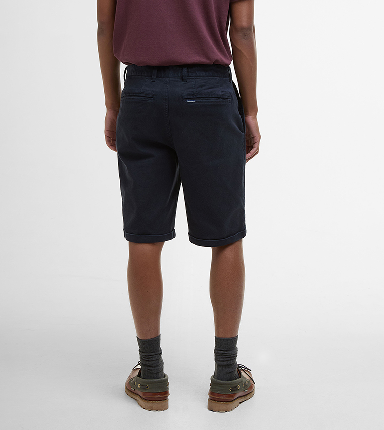Logo Label Twill Chino Shorts